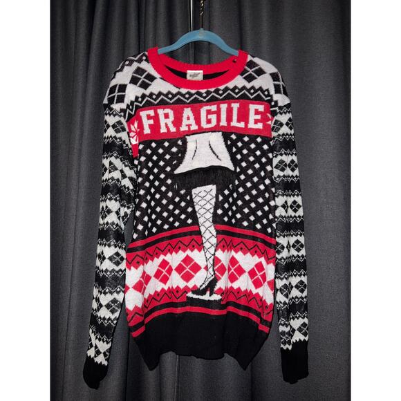 Ugly Christmas Sweater Xmas Size Large Story - Picture 1 of 3
